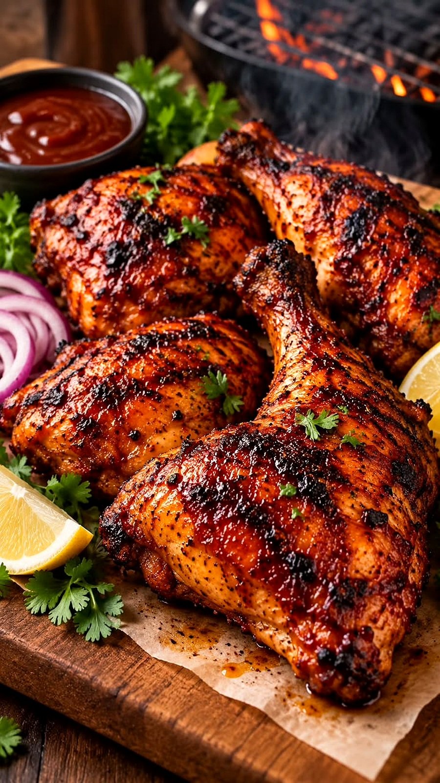 Poulet braisé